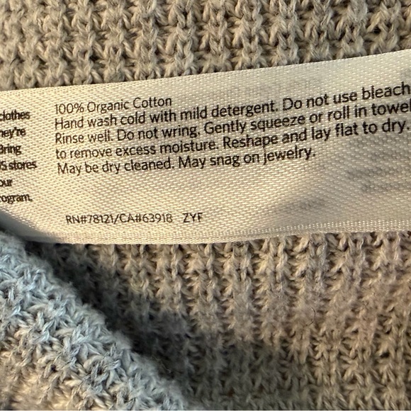 Eileen Fisher Light Gray Crew Neck Sweater - Picture 5 of 6